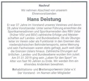 K800_Nachruf H.Deistung